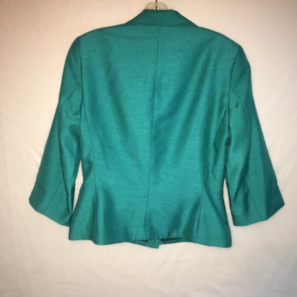 Collin Creek 2 PC Pant Suit Emerald Green Size 8 - Picture 4 of 16